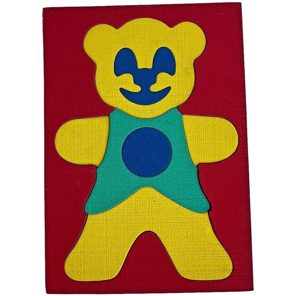 1979‎ Lauri Textured Crepe Foam Puzzle Teddy Bear 2801 Child Complete With Box